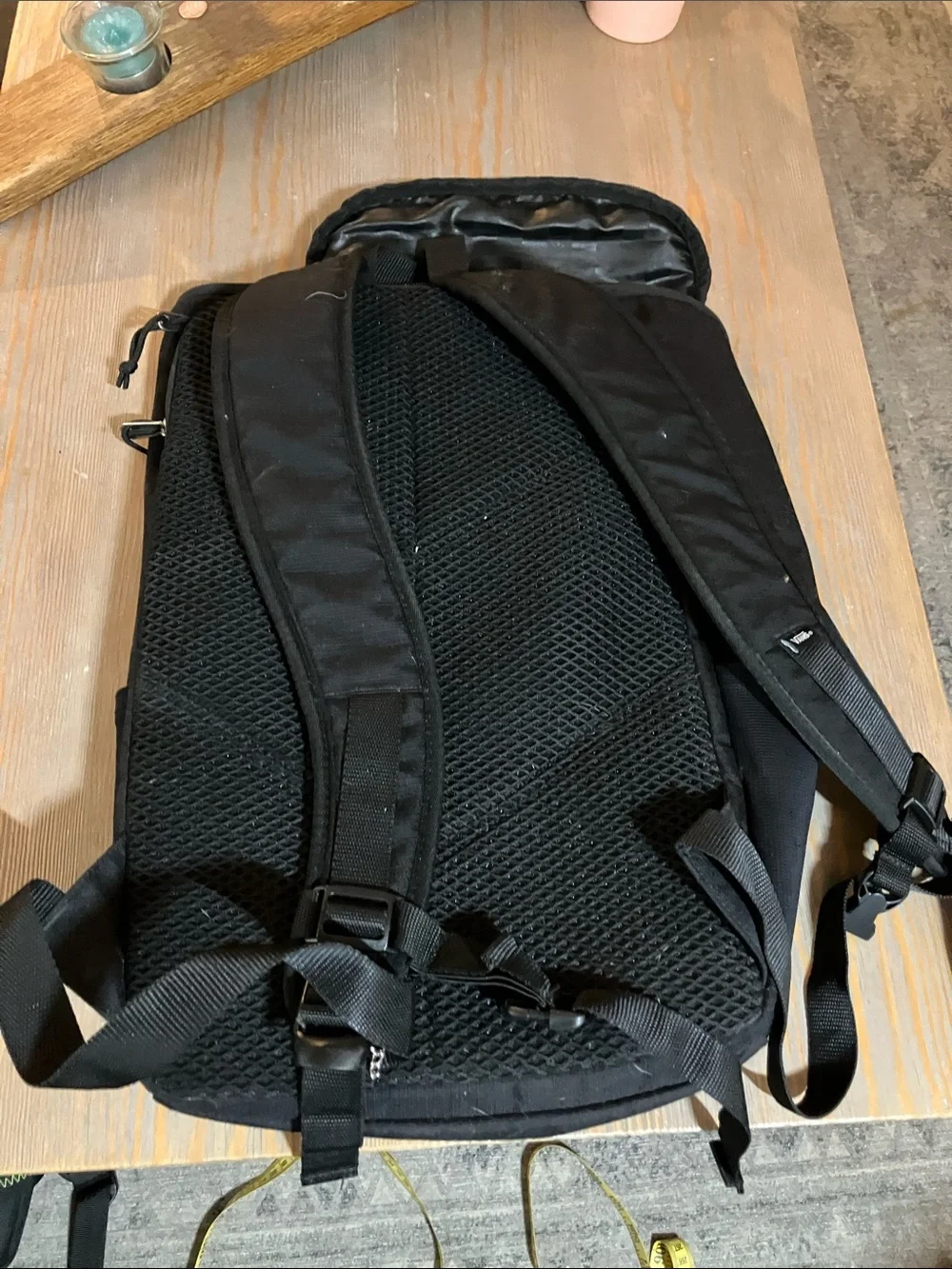 Vans Black Strapped Backpack